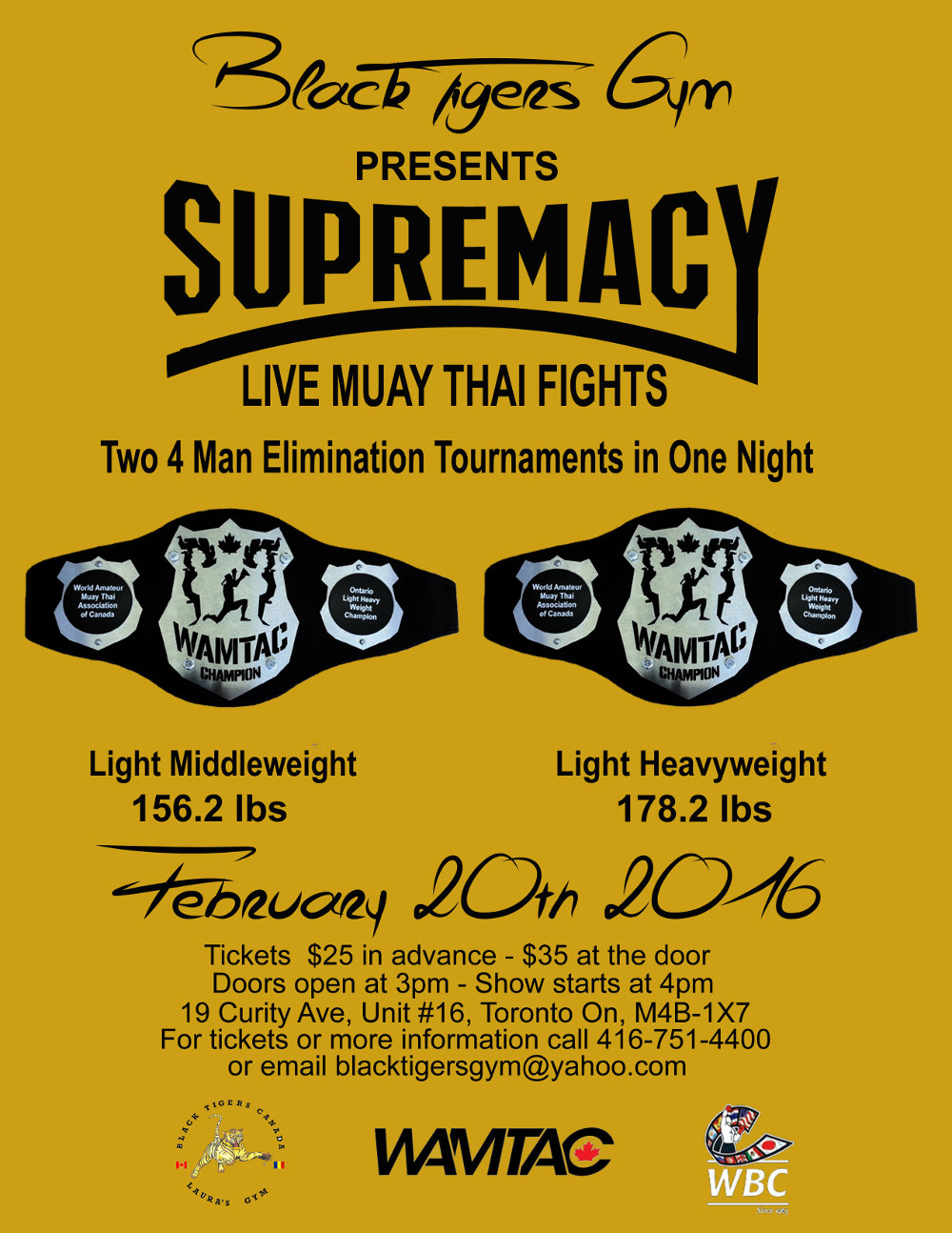 Upcoming Fights